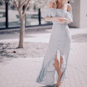 Vici summer off the shoulder maxi dress
